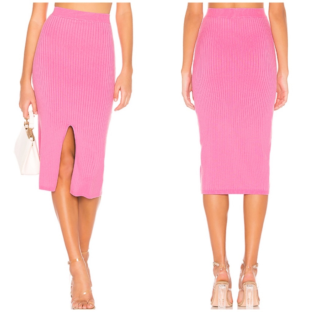 Free People Skyline Ribbed Knit Midi Skirt